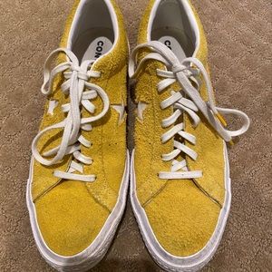 yellow converse